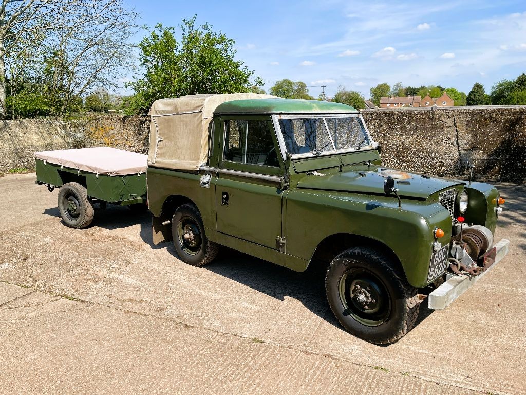 1961 land rover series 2 88in petrol truckcab with trailer For Sale ...