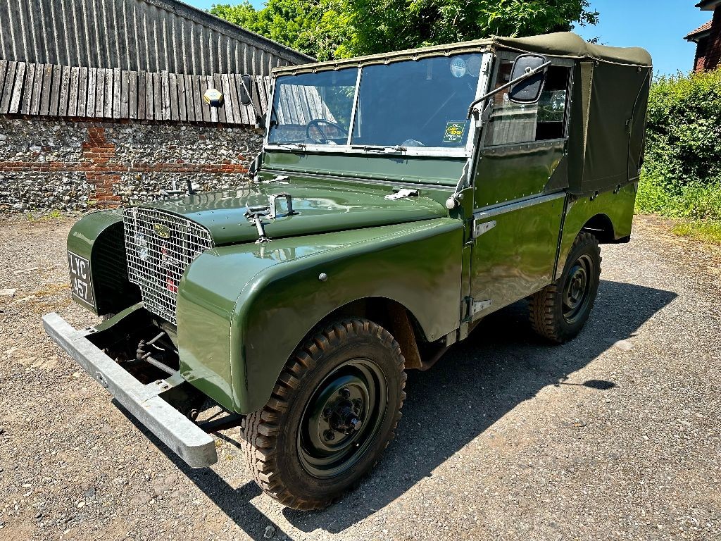 50s Land Rover gorgeous 1950 land rover series one 80in lights behind grille For Sale ...