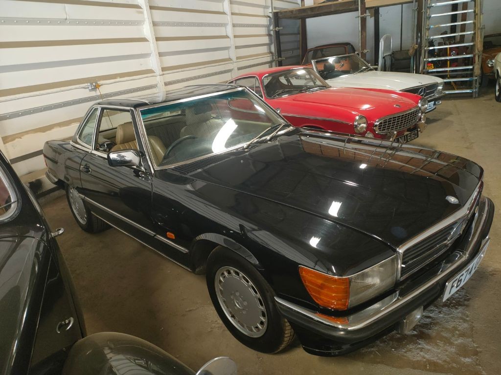 Mercedes 300 SL R107 - VERY Rare Factory Black For Sale | Classic Cars ...