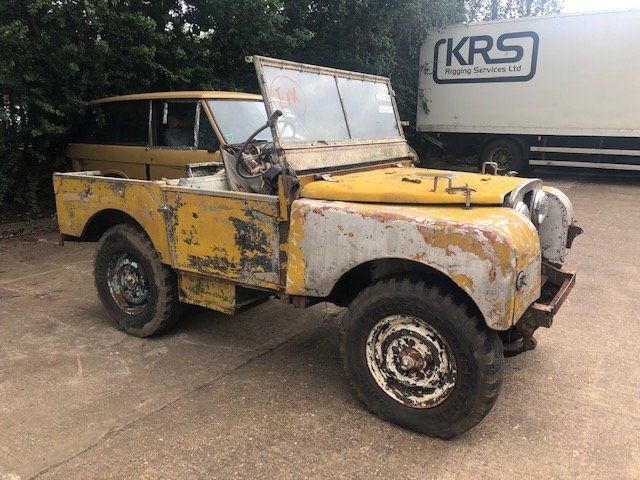 1950 Land Rover Series One 80” Lights Behind The Grille For Sale ...