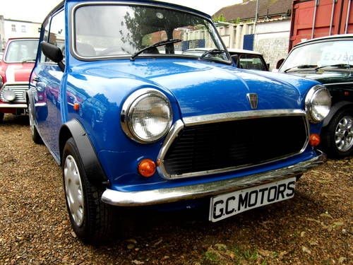 Sprite Blue Mini 1996 Rover Mini Sprite 1300 with 27k in Electric blue For Sale ...