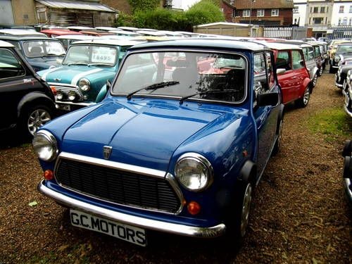 Sprite Blue Mini 1996 Rover Mini Sprite 1300 with 27k in Electric blue For Sale ...